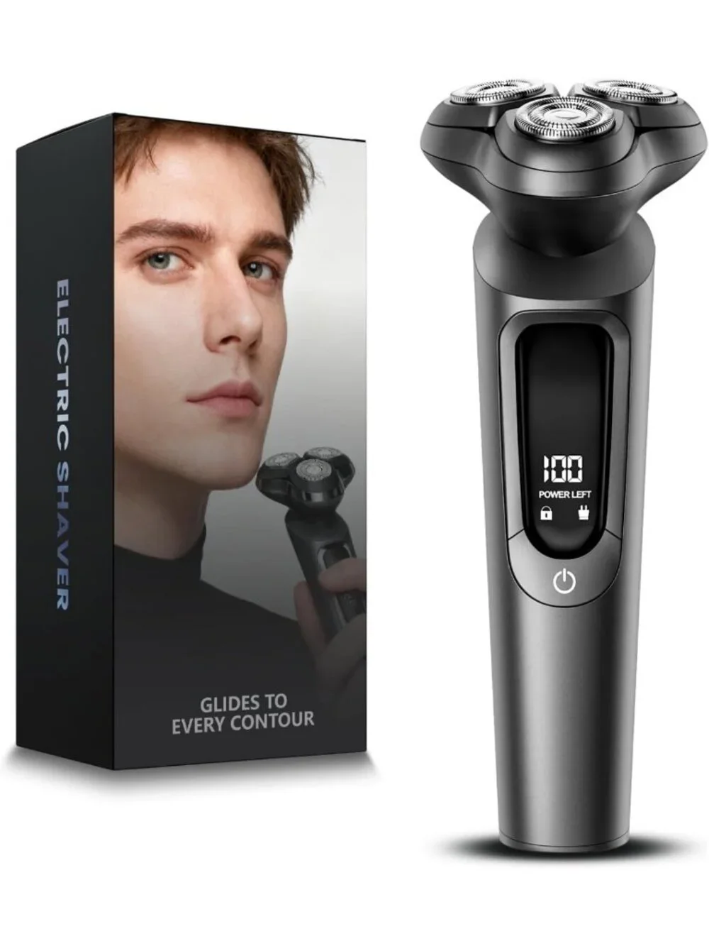 Waterproof Electric Razor for Men, 3D Flex Blades, Quick Charge, Wet/Dry Shave